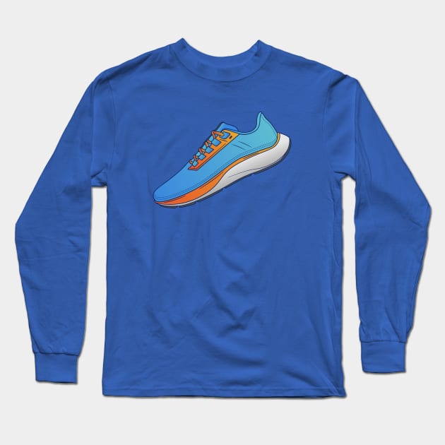 Running Shoes Long Sleeve T-Shirt by KH Studio